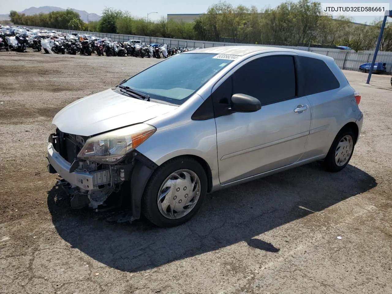 2014 Toyota Yaris VIN: JTDJTUD32ED586661 Lot: 63358244