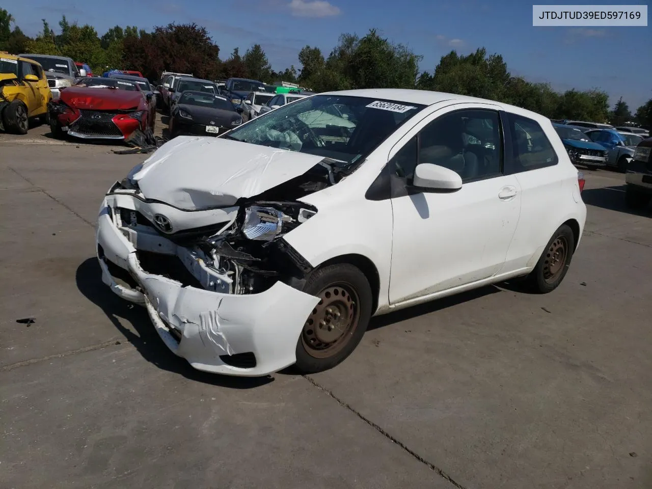 2014 Toyota Yaris VIN: JTDJTUD39ED597169 Lot: 65620184