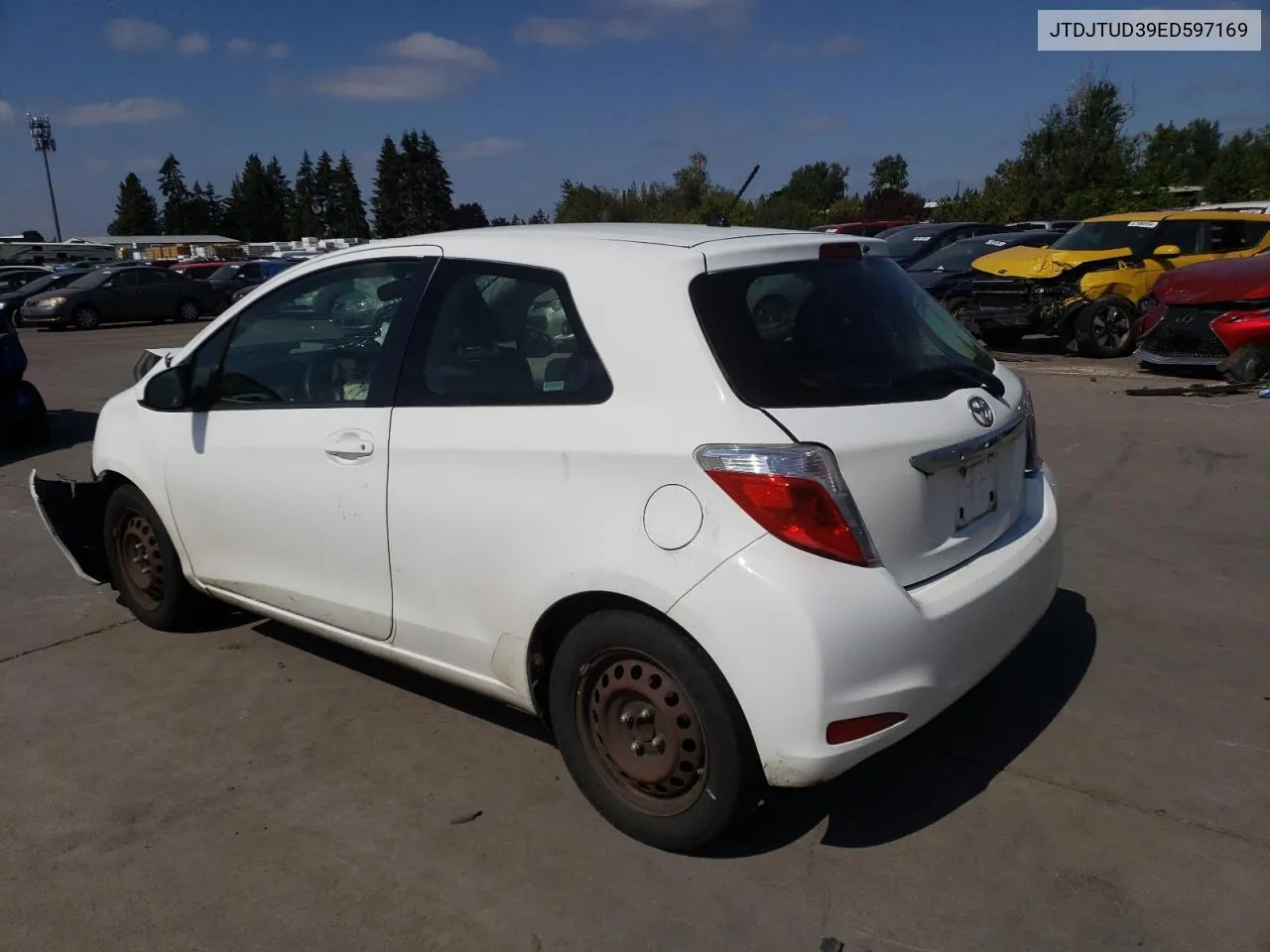 2014 Toyota Yaris VIN: JTDJTUD39ED597169 Lot: 65620184