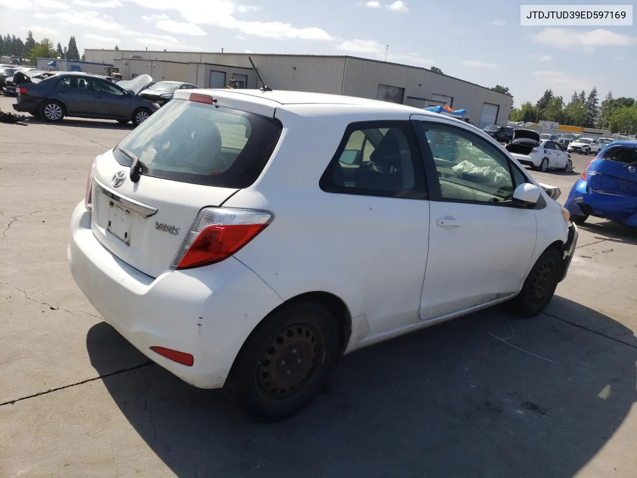 2014 Toyota Yaris VIN: JTDJTUD39ED597169 Lot: 65620184