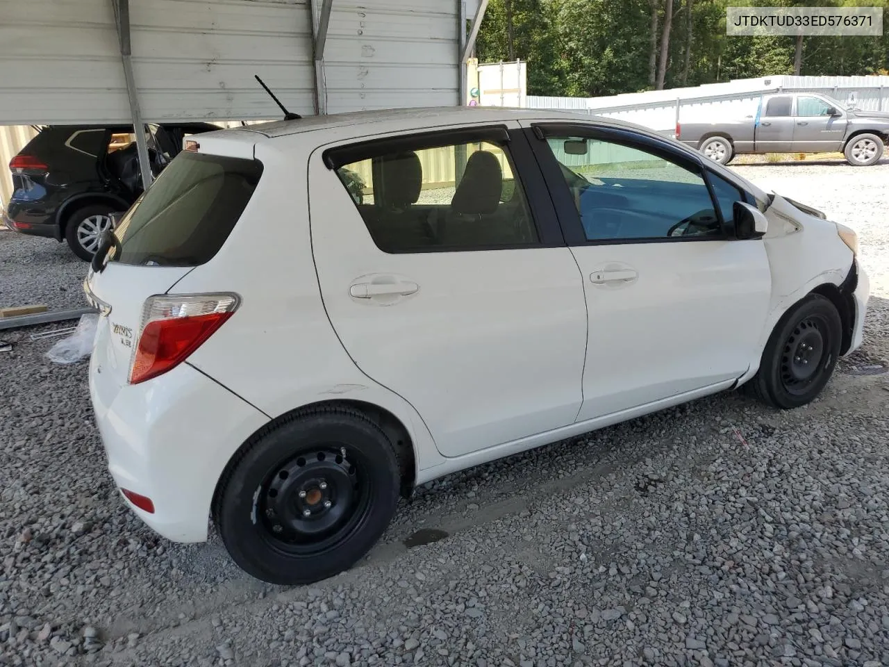 2014 Toyota Yaris VIN: JTDKTUD33ED576371 Lot: 68890314