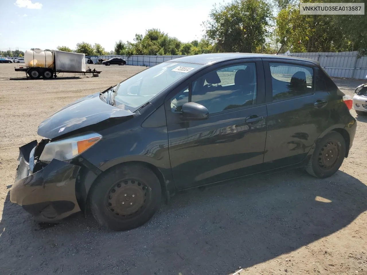 2014 Toyota Yaris VIN: VNKKTUD35EA013587 Lot: 71285534