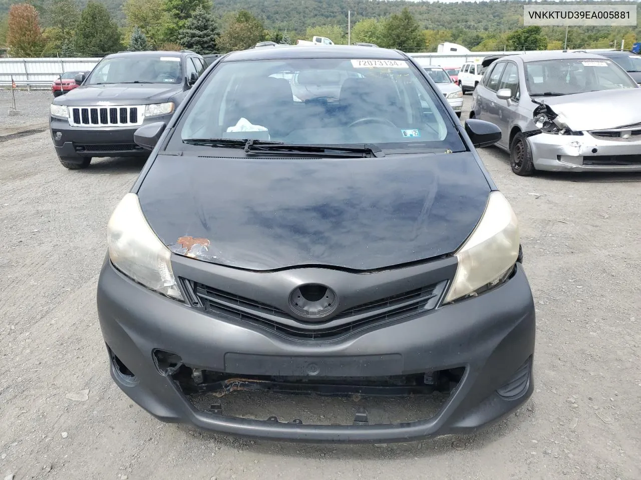 2014 Toyota Yaris VIN: VNKKTUD39EA005881 Lot: 72073134