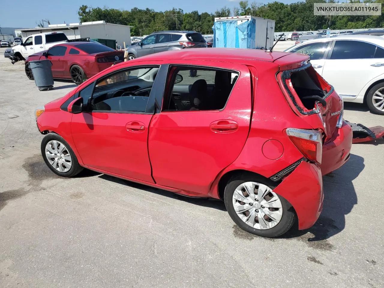 2014 Toyota Yaris VIN: VNKKTUD36EA011945 Lot: 72582334