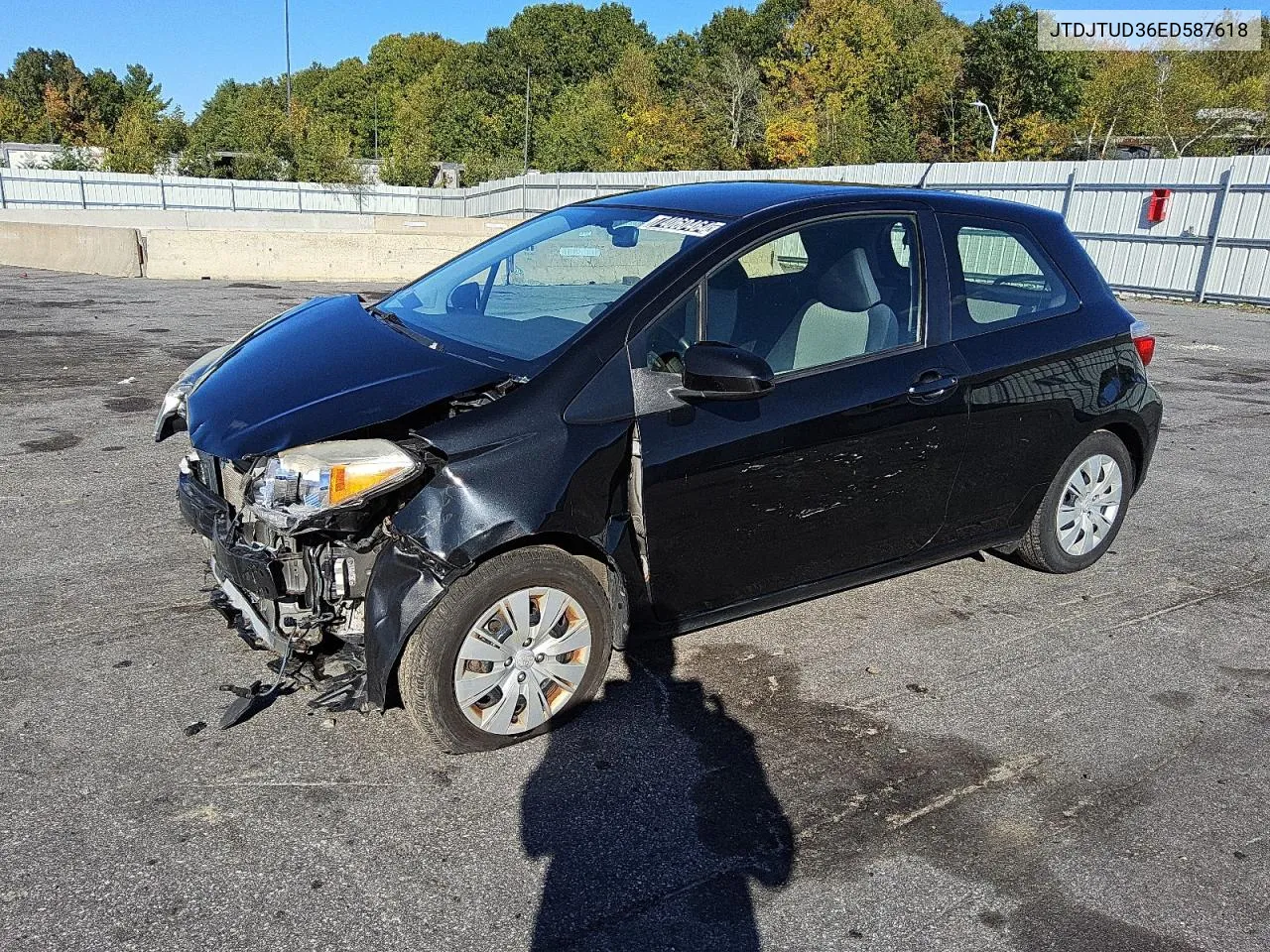 2014 Toyota Yaris VIN: JTDJTUD36ED587618 Lot: 74060464