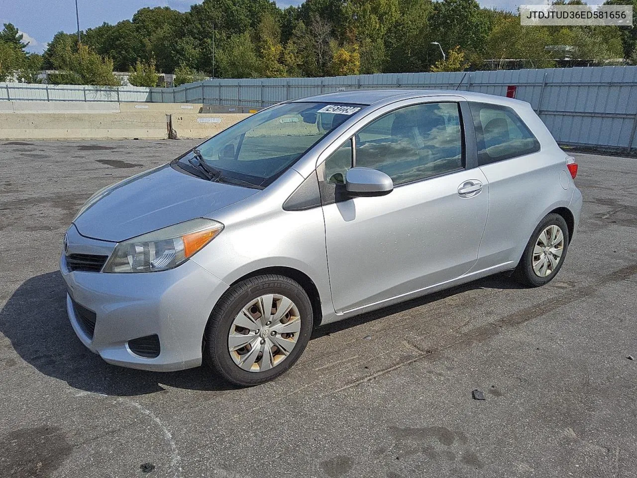 2014 Toyota Yaris VIN: JTDJTUD36ED581656 Lot: 74512234