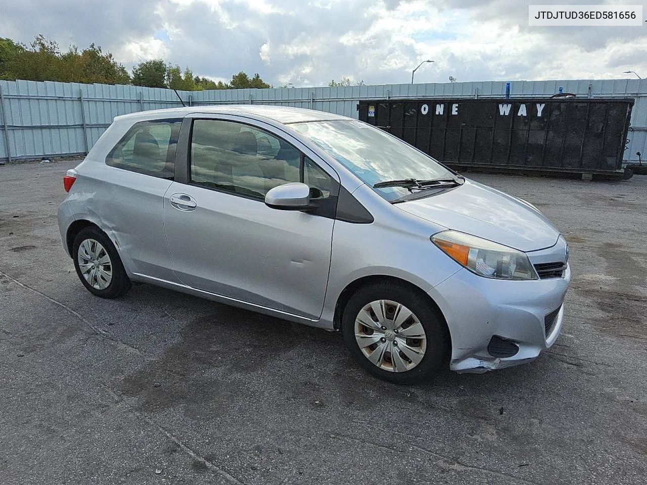 2014 Toyota Yaris VIN: JTDJTUD36ED581656 Lot: 74512234