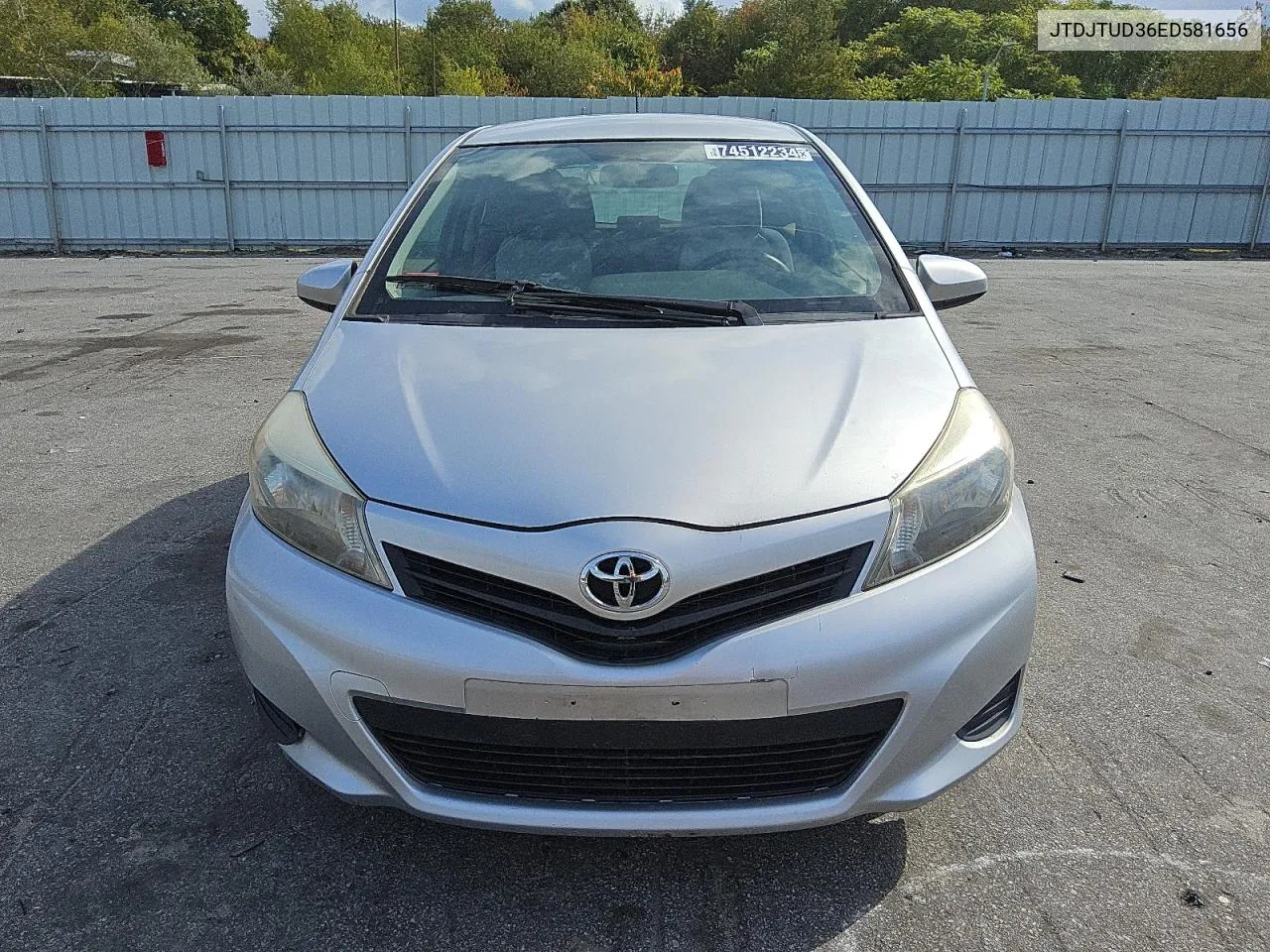 2014 Toyota Yaris VIN: JTDJTUD36ED581656 Lot: 74512234