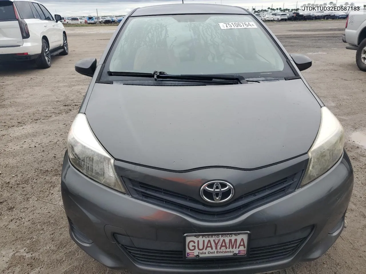 2014 Toyota Yaris VIN: JTDKTUD32ED587183 Lot: 75106764