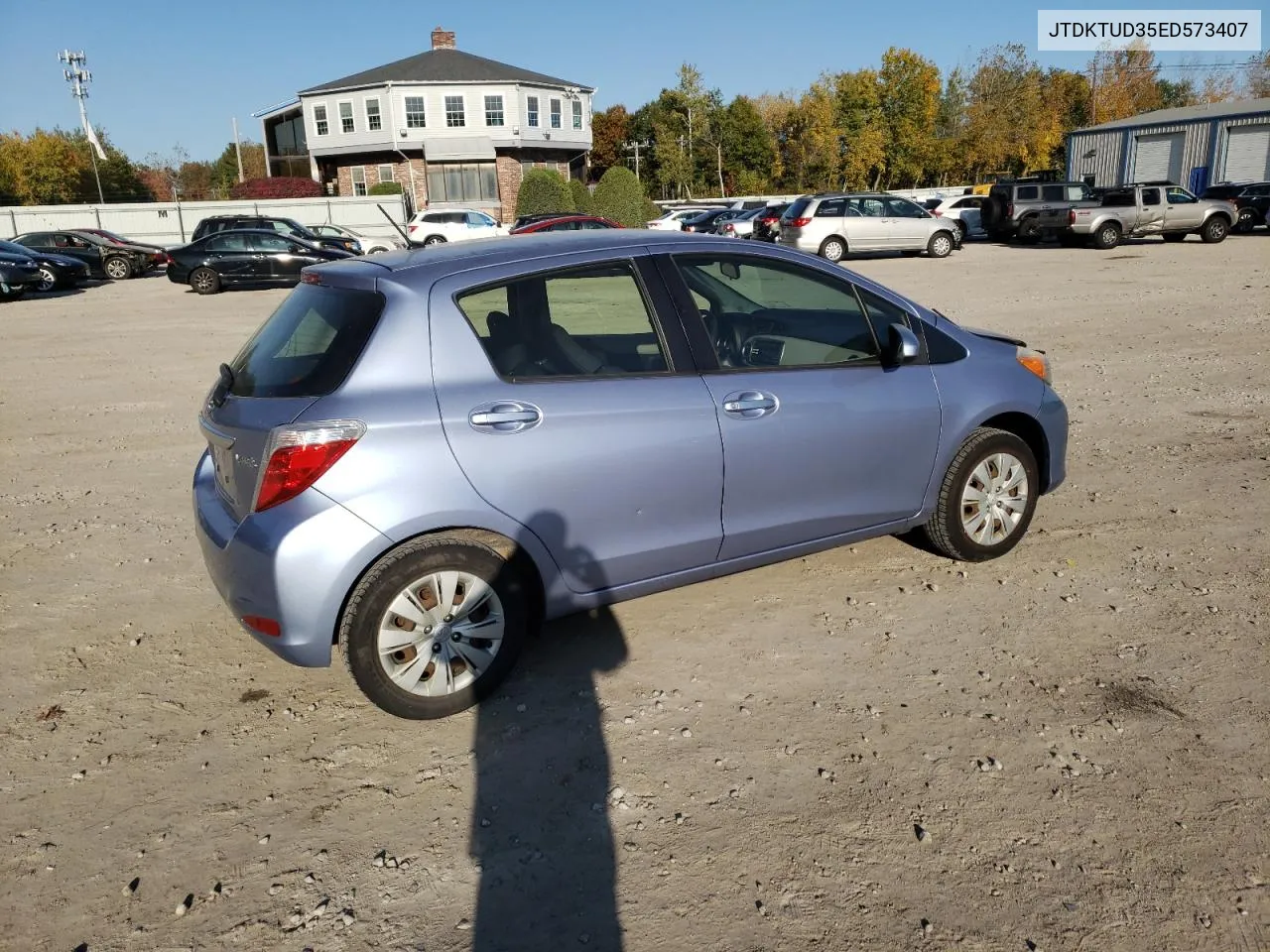 2014 Toyota Yaris VIN: JTDKTUD35ED573407 Lot: 76690234