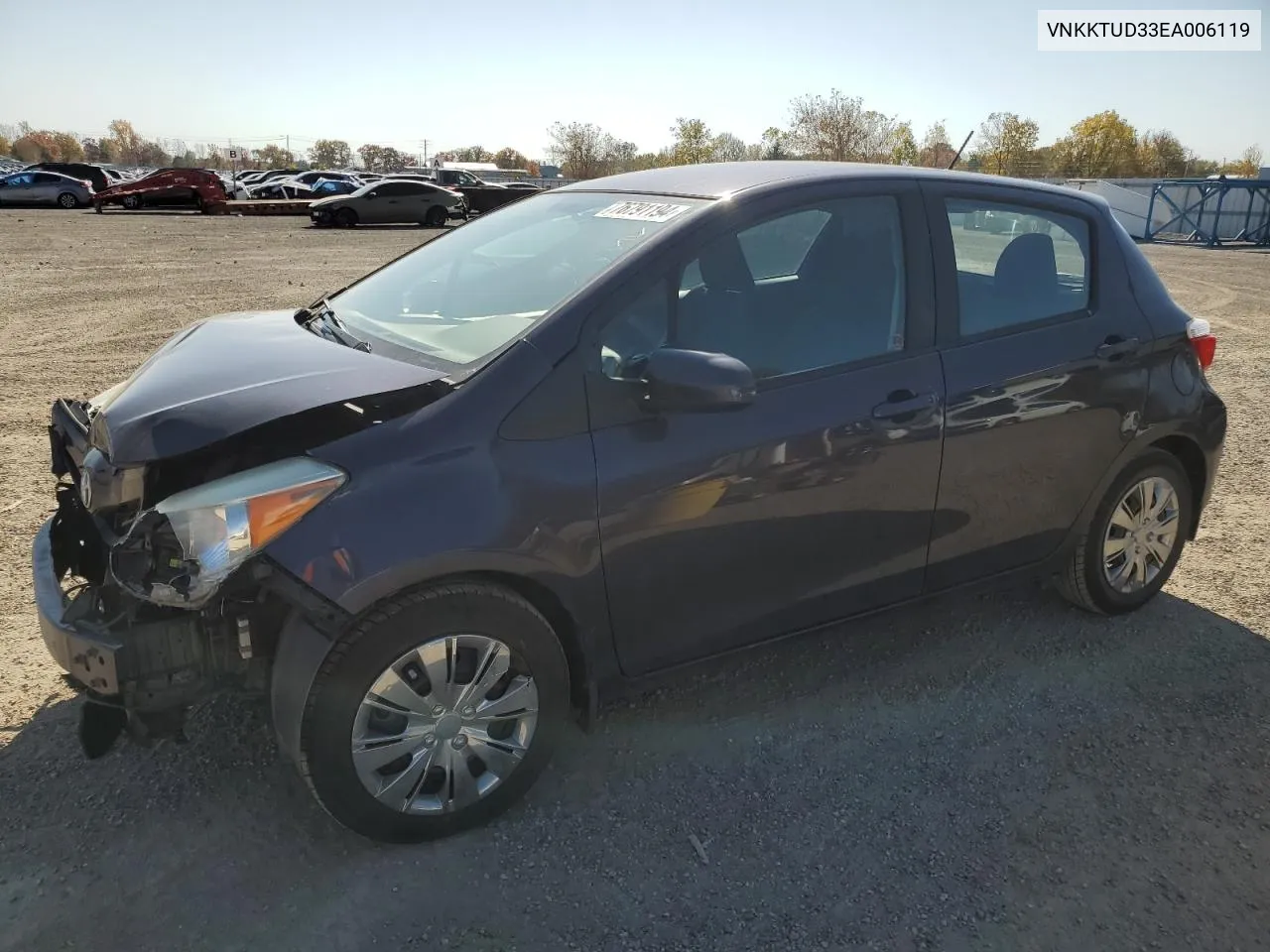 VNKKTUD33EA006119 2014 Toyota Yaris