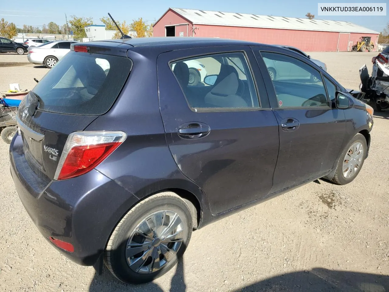 2014 Toyota Yaris VIN: VNKKTUD33EA006119 Lot: 76791194