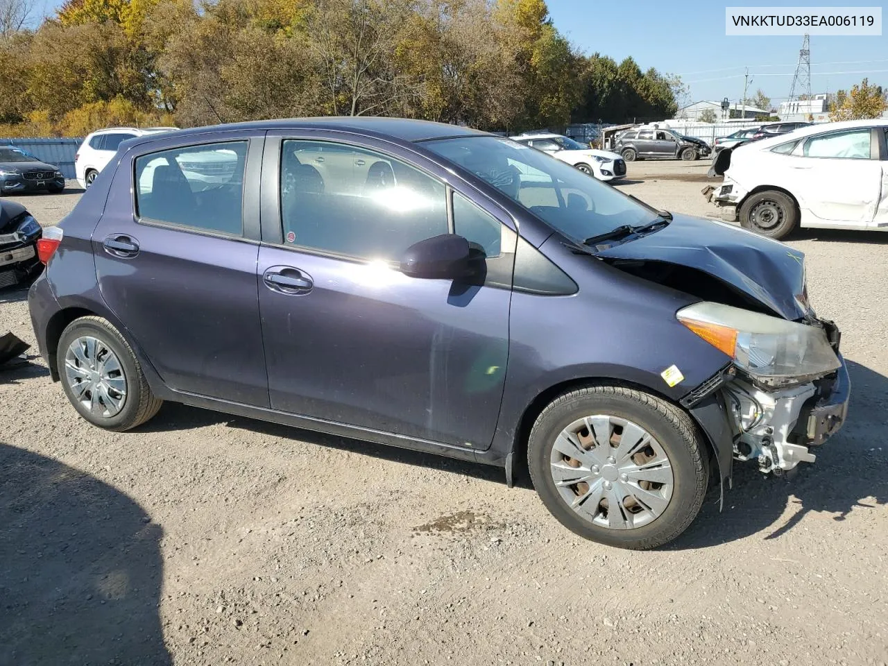 VNKKTUD33EA006119 2014 Toyota Yaris