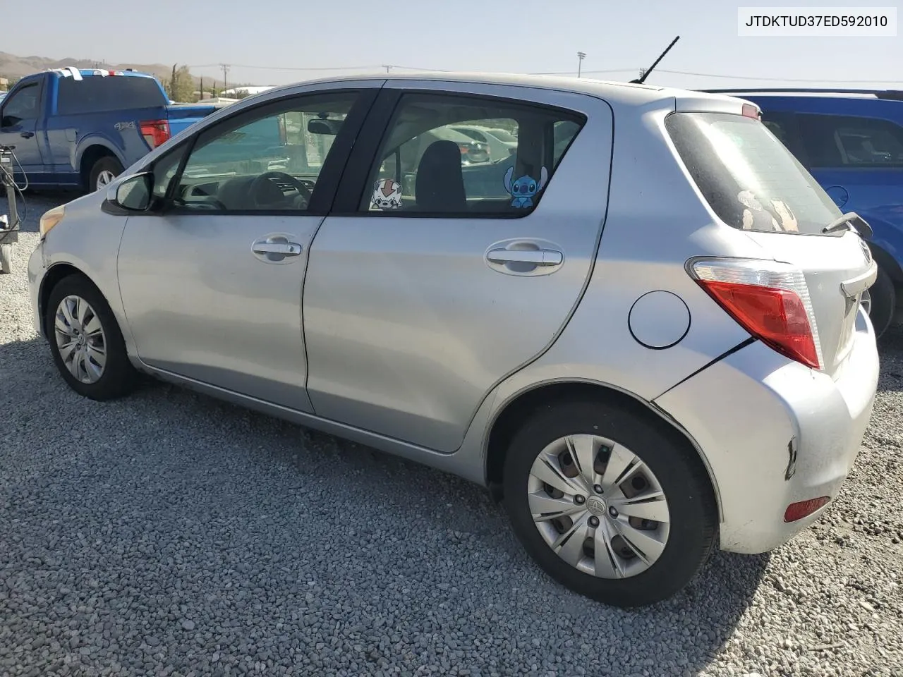 2014 Toyota Yaris VIN: JTDKTUD37ED592010 Lot: 77026414