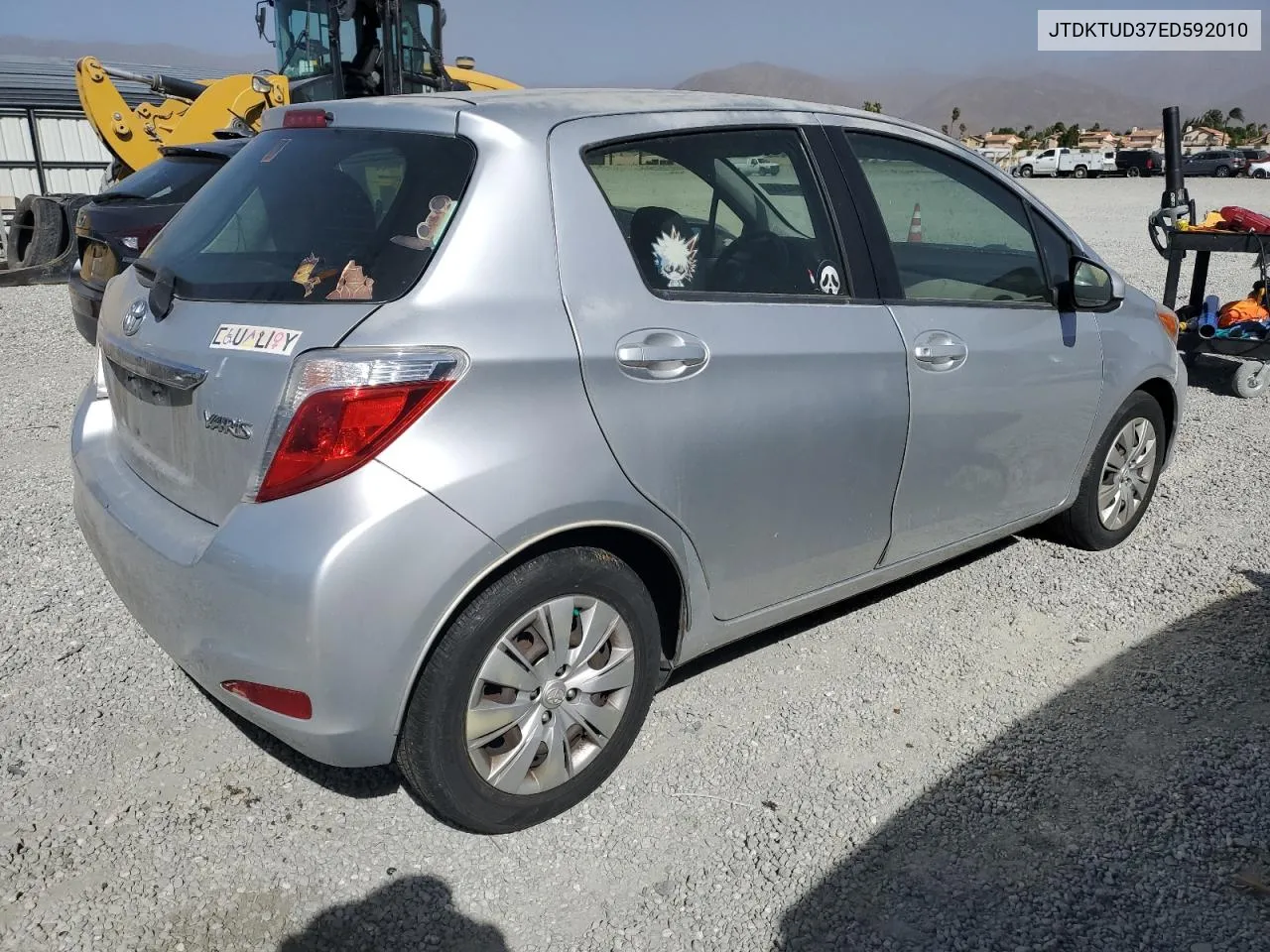 2014 Toyota Yaris VIN: JTDKTUD37ED592010 Lot: 77026414