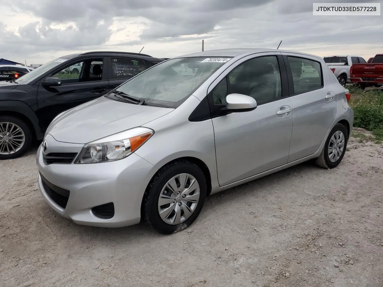 2014 Toyota Yaris VIN: JTDKTUD33ED577228 Lot: 78203474