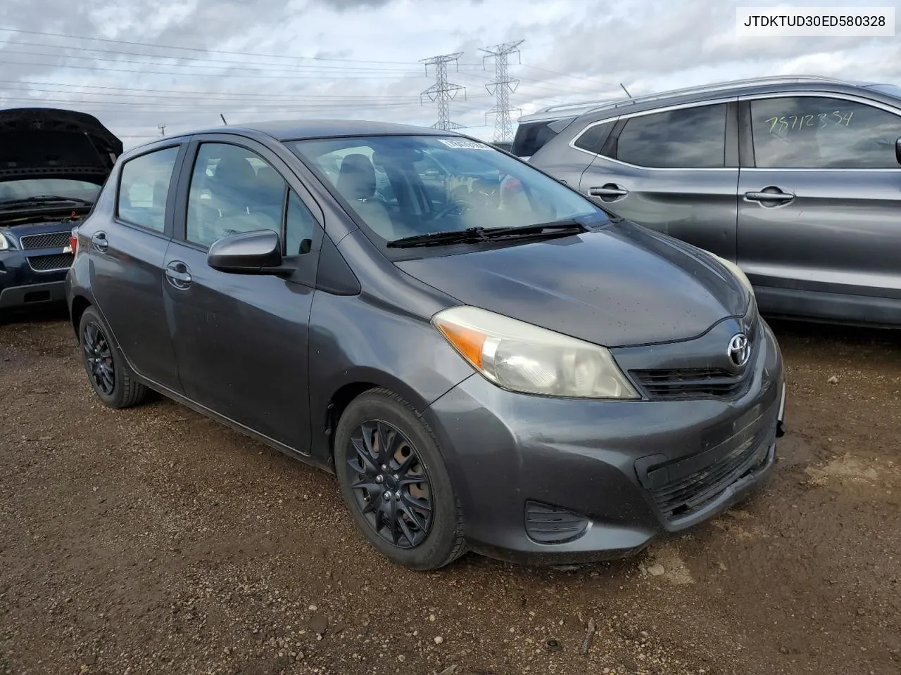 2014 Toyota Yaris VIN: JTDKTUD30ED580328 Lot: 78479184