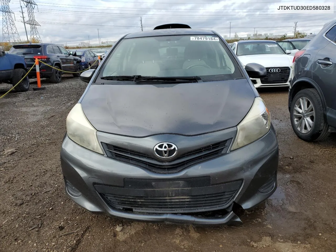 2014 Toyota Yaris VIN: JTDKTUD30ED580328 Lot: 78479184