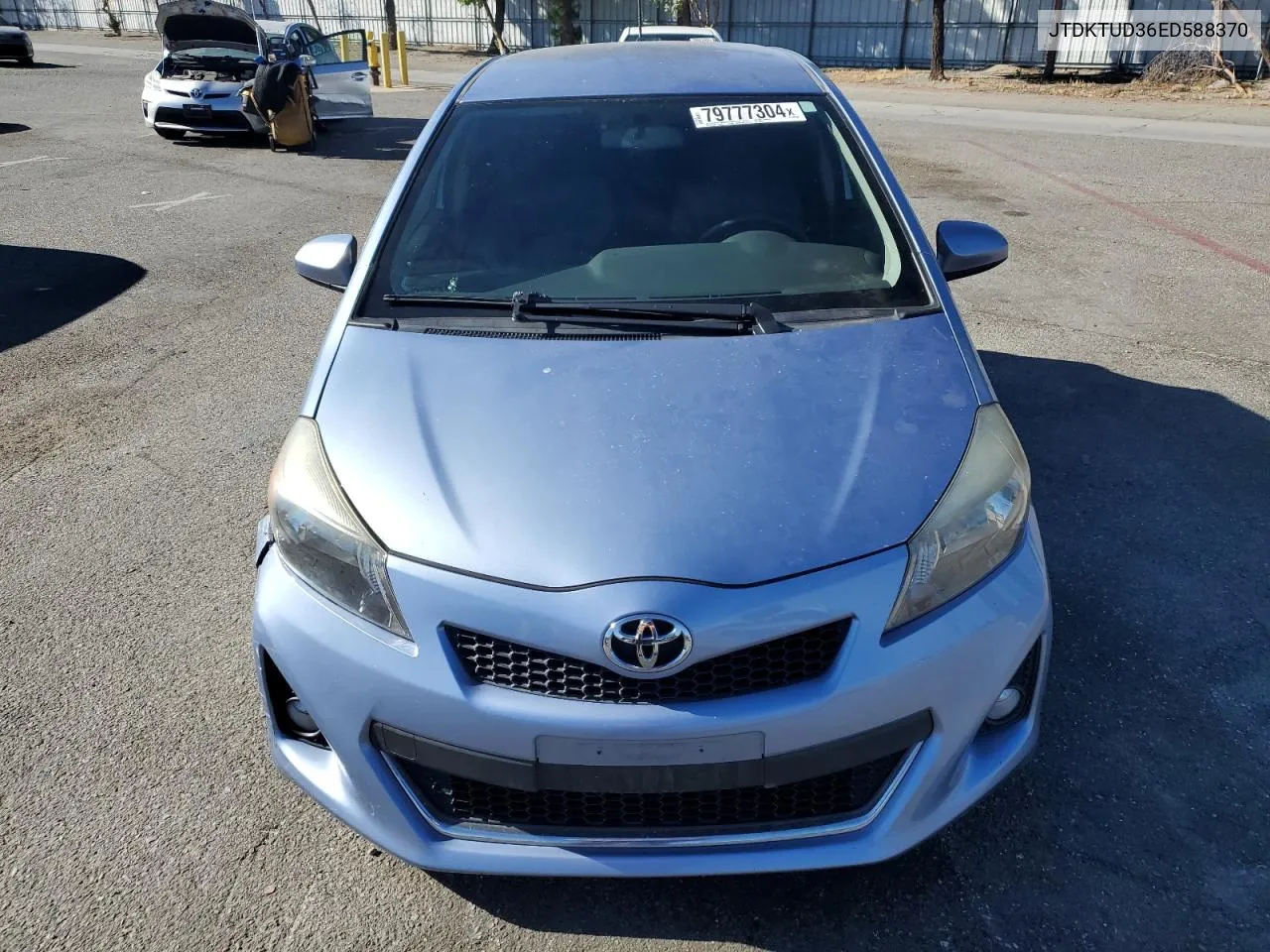 2014 Toyota Yaris VIN: JTDKTUD36ED588370 Lot: 79777304