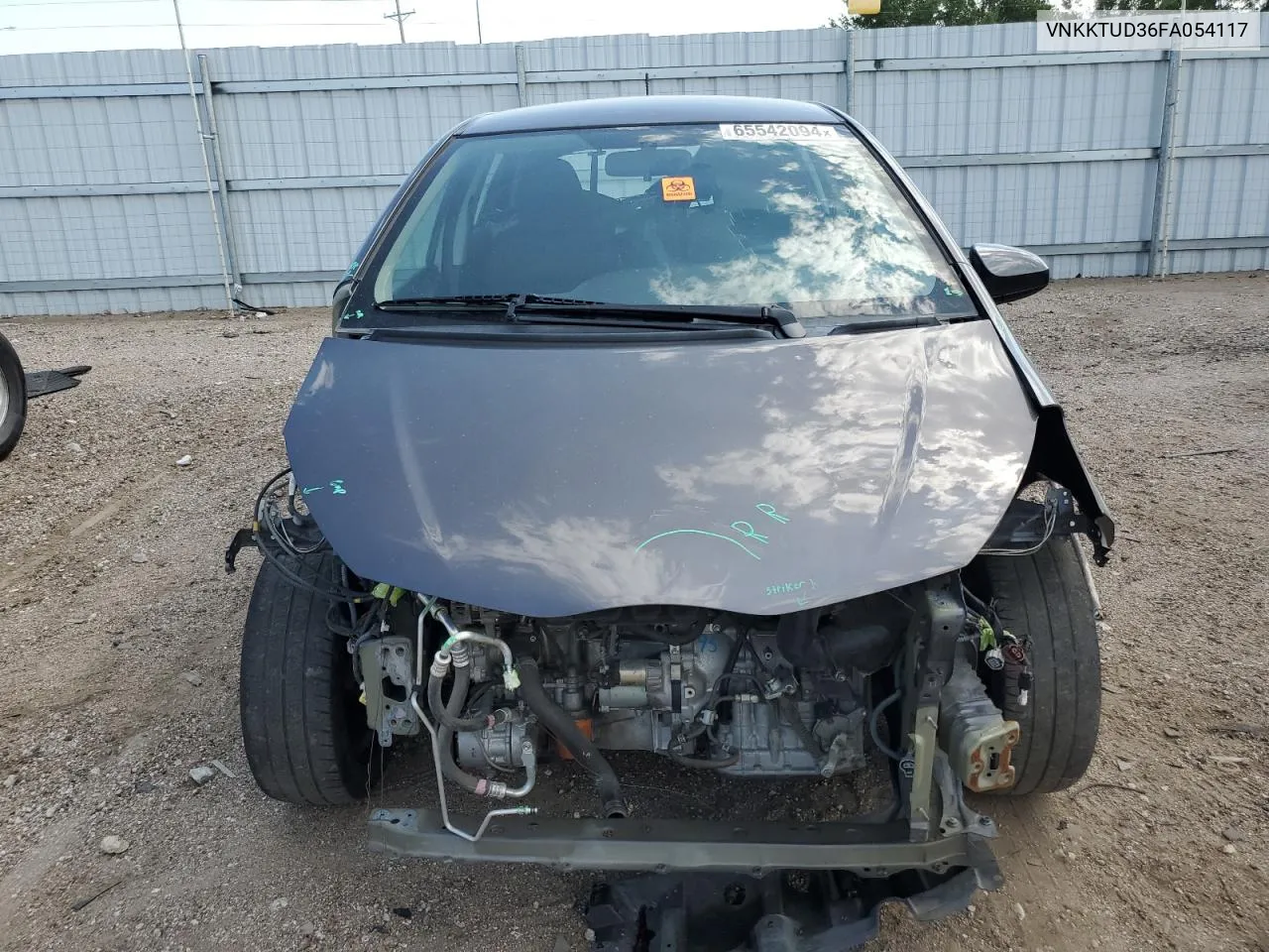 VNKKTUD36FA054117 2015 Toyota Yaris