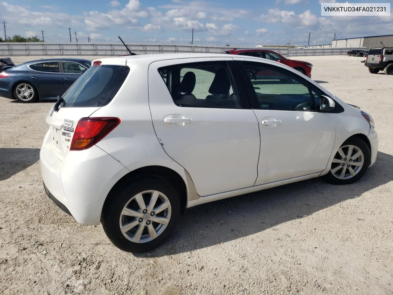 VNKKTUD34FA021231 2015 Toyota Yaris