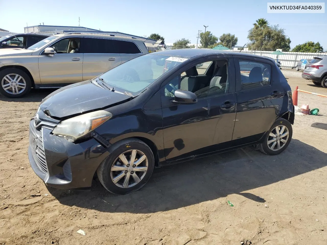 VNKKTUD34FA040359 2015 Toyota Yaris