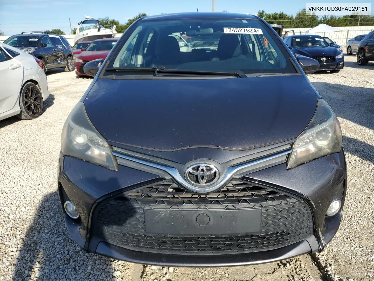 2015 Toyota Yaris VIN: VNKKTUD30FA029181 Lot: 74527624