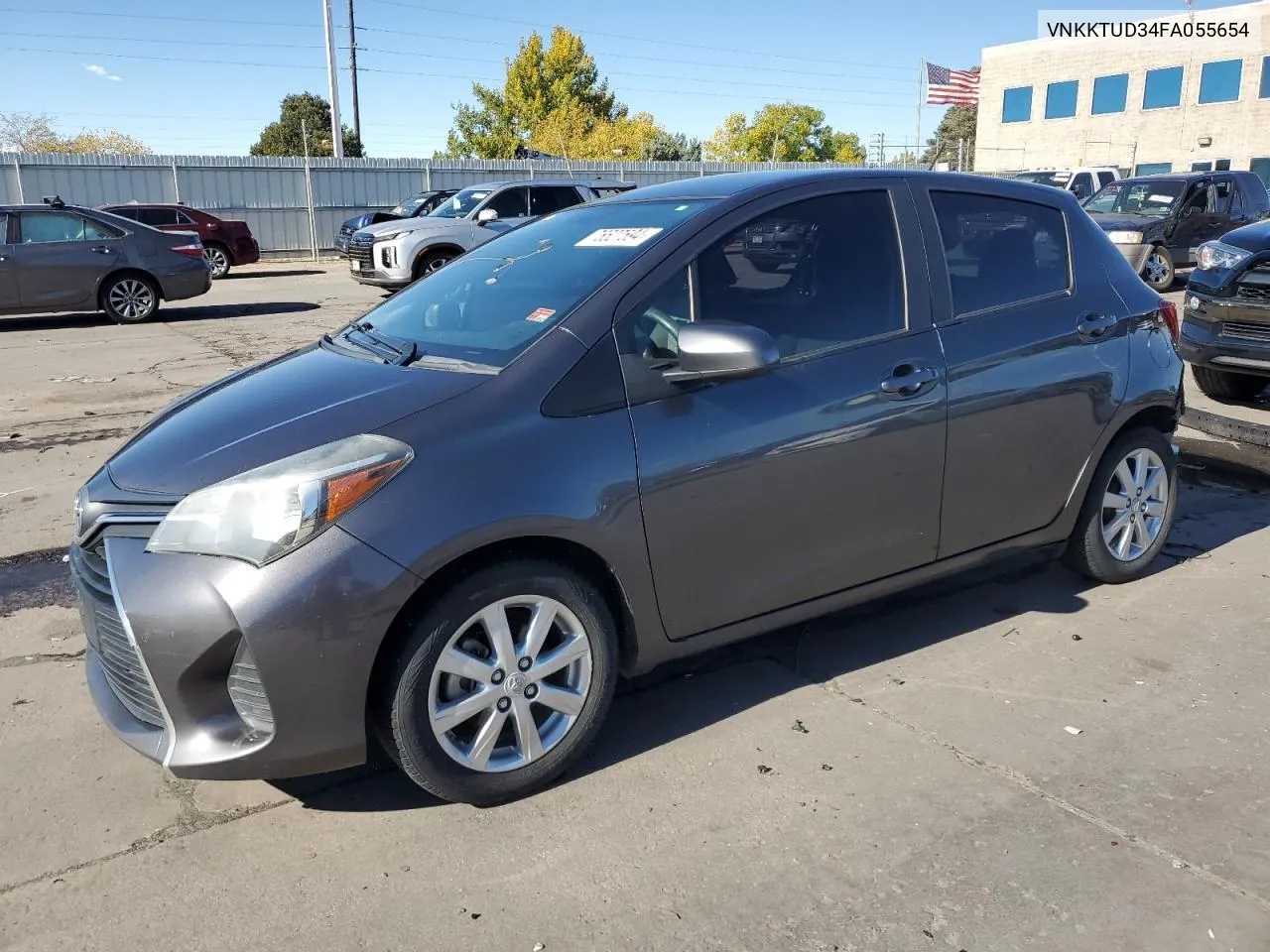 2015 Toyota Yaris VIN: VNKKTUD34FA055654 Lot: 76527594