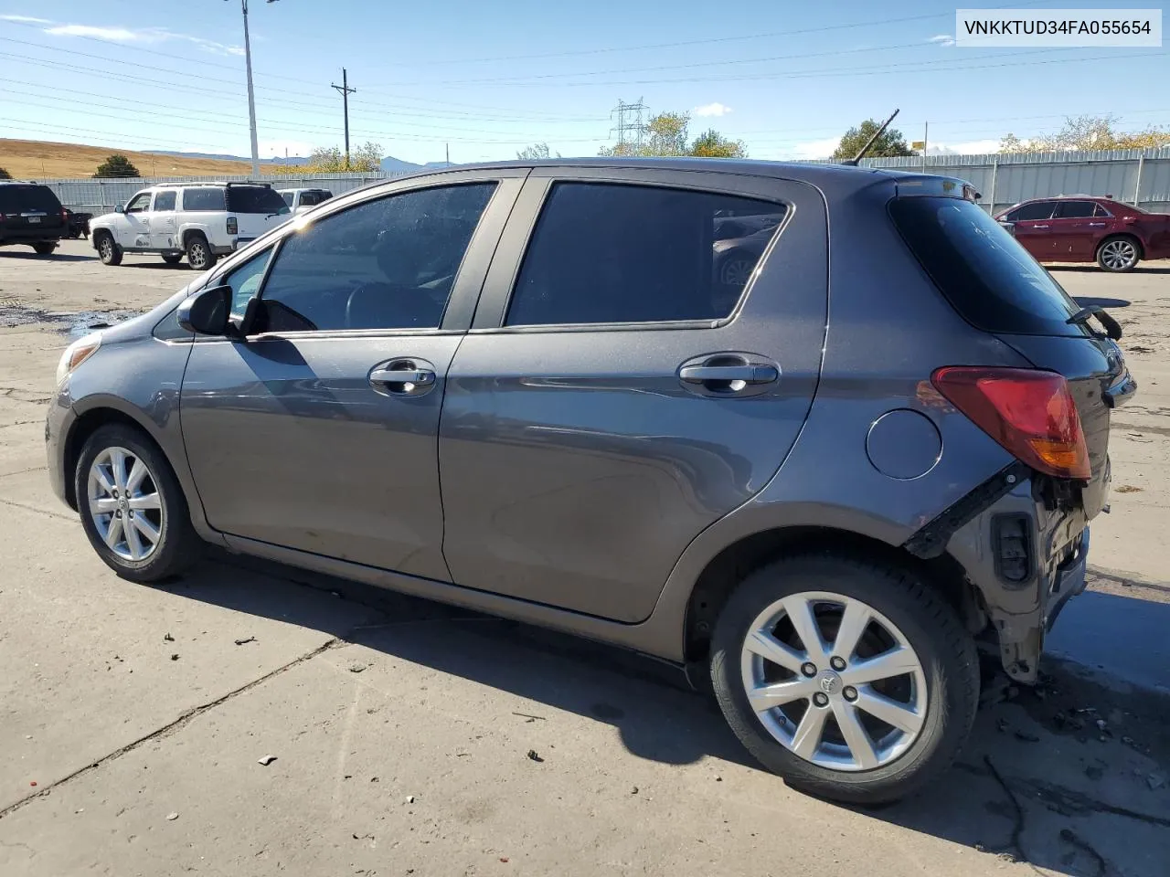 2015 Toyota Yaris VIN: VNKKTUD34FA055654 Lot: 76527594