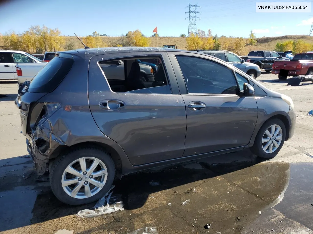 VNKKTUD34FA055654 2015 Toyota Yaris