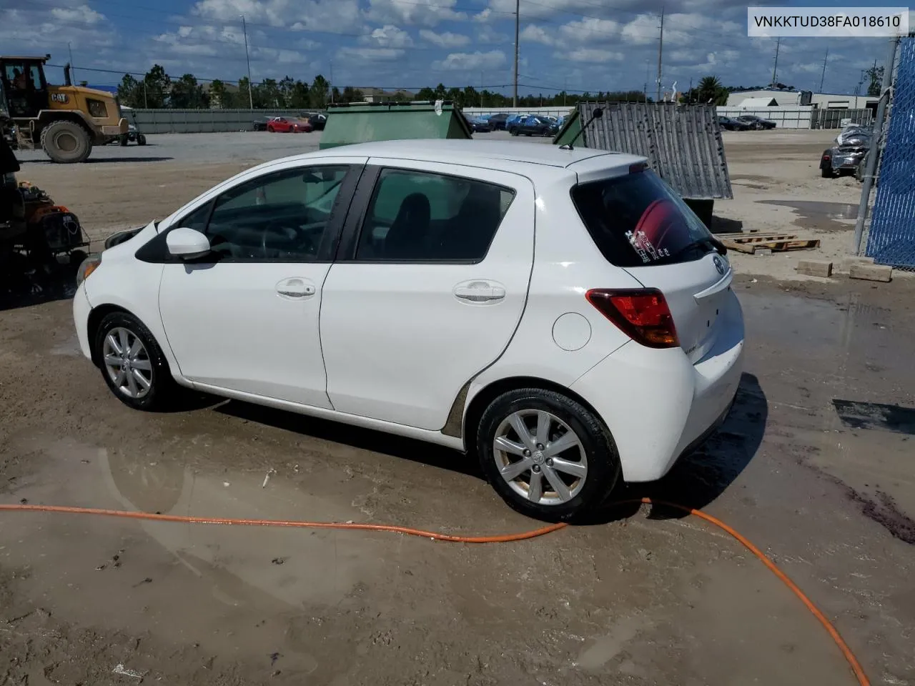 2015 Toyota Yaris VIN: VNKKTUD38FA018610 Lot: 77081024