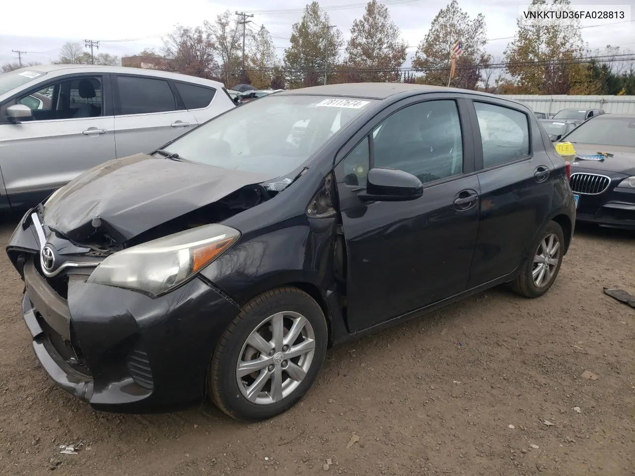 2015 Toyota Yaris VIN: VNKKTUD36FA028813 Lot: 78117674