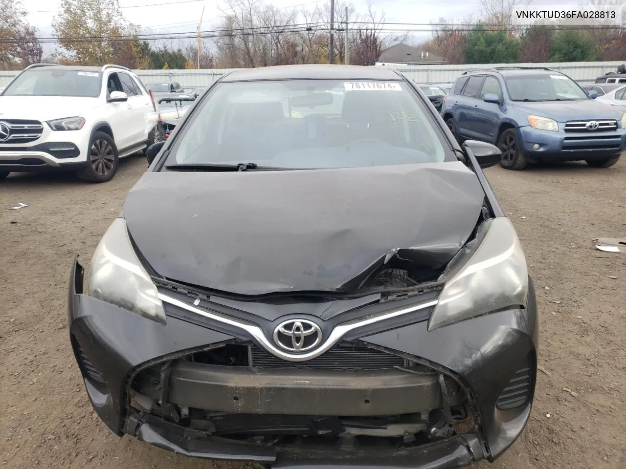 2015 Toyota Yaris VIN: VNKKTUD36FA028813 Lot: 78117674