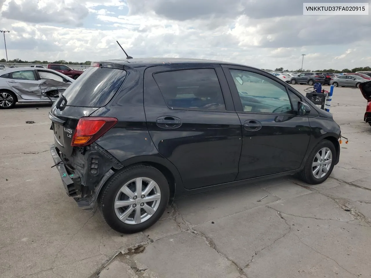 2015 Toyota Yaris VIN: VNKKTUD37FA020915 Lot: 78306514