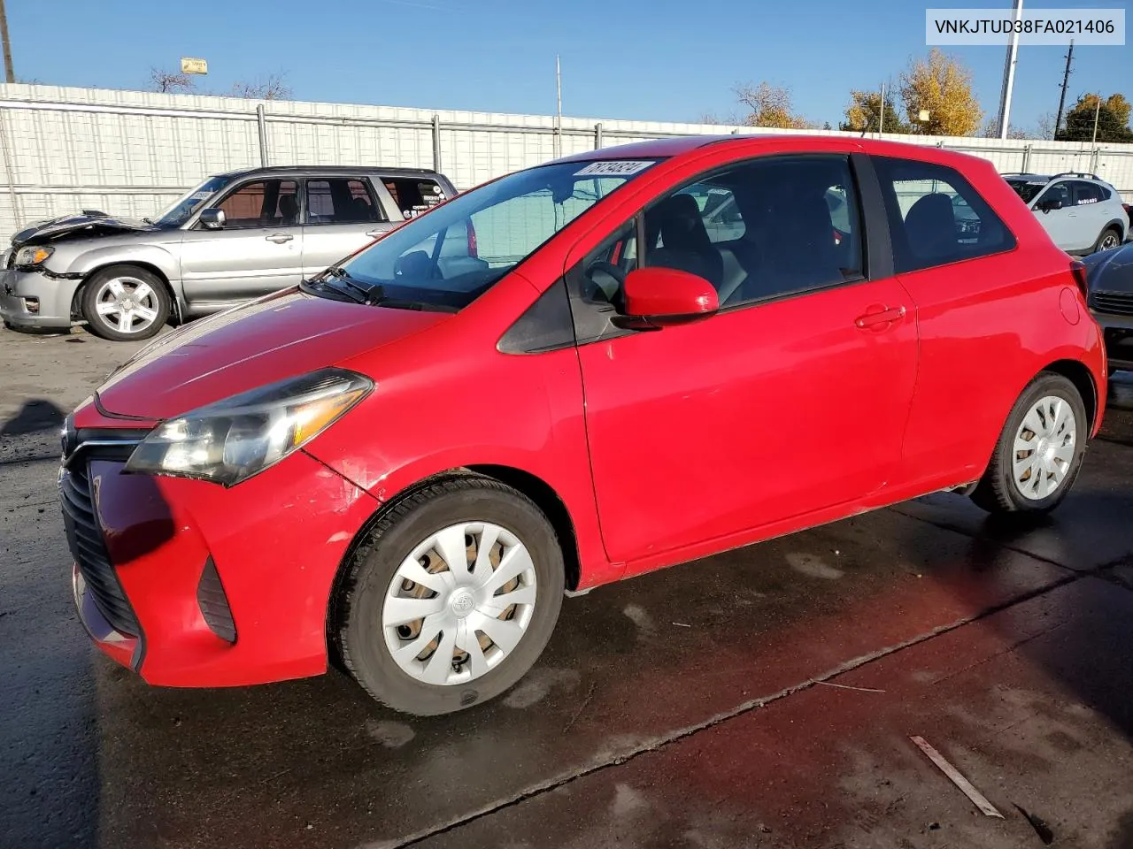 2015 Toyota Yaris VIN: VNKJTUD38FA021406 Lot: 78734824