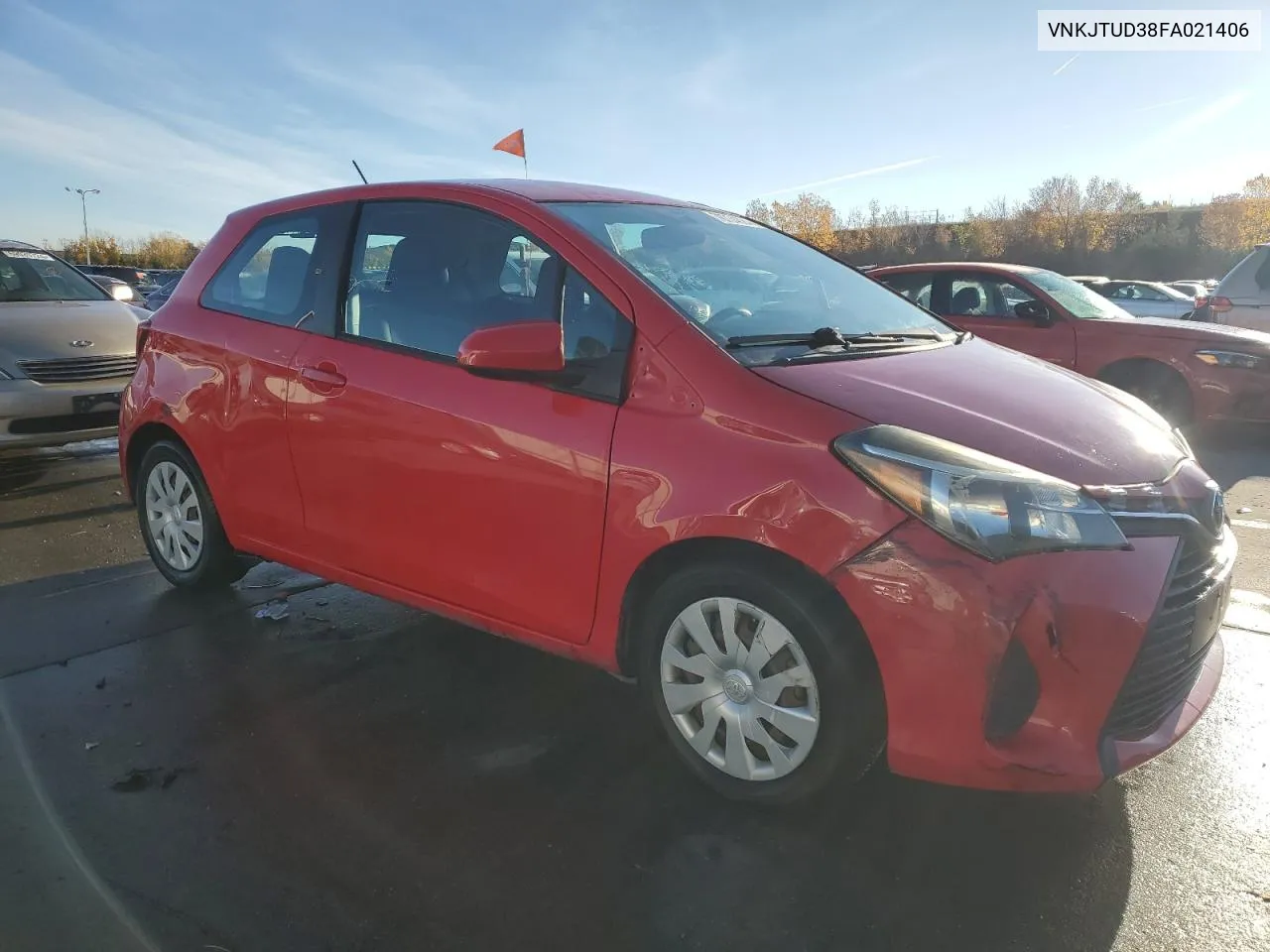 2015 Toyota Yaris VIN: VNKJTUD38FA021406 Lot: 78734824