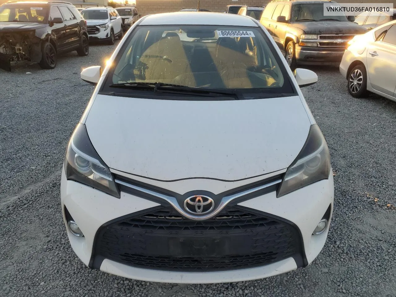 2015 Toyota Yaris VIN: VNKKTUD36FA016810 Lot: 80695544