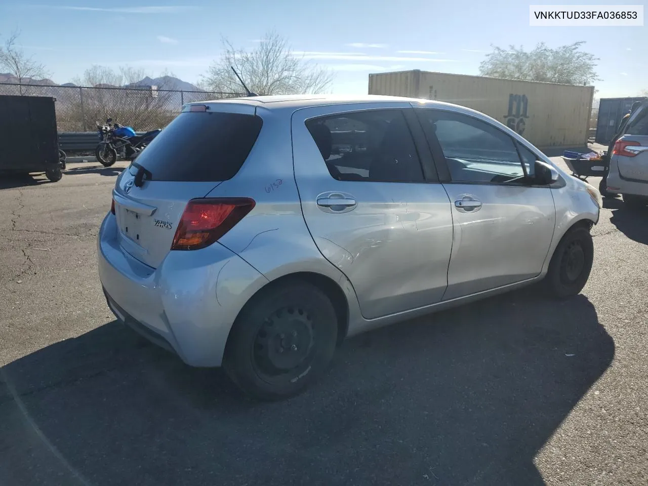 2015 Toyota Yaris VIN: VNKKTUD33FA036853 Lot: 80787434