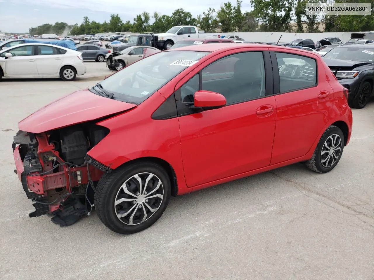 VNKKTUD32GA062801 2016 Toyota Yaris L