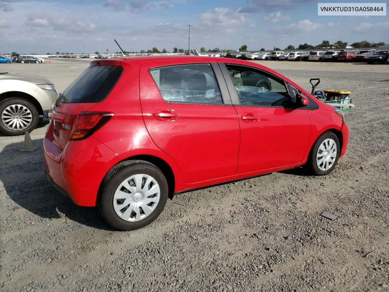 VNKKTUD31GA058464 2016 Toyota Yaris L