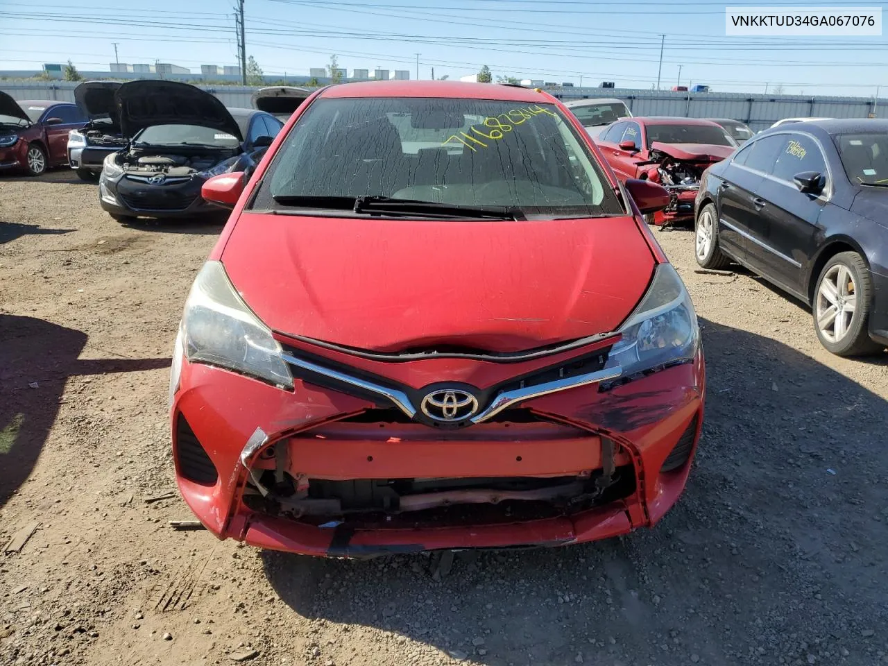 2016 Toyota Yaris L VIN: VNKKTUD34GA067076 Lot: 71682814