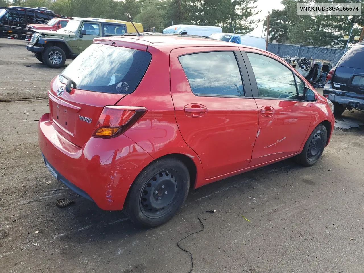 2016 Toyota Yaris L VIN: VNKKTUD33GA065674 Lot: 71991584