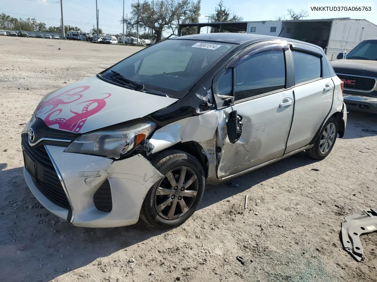 2016 Toyota Yaris L VIN: VNKKTUD37GA066763 Lot: 78041514