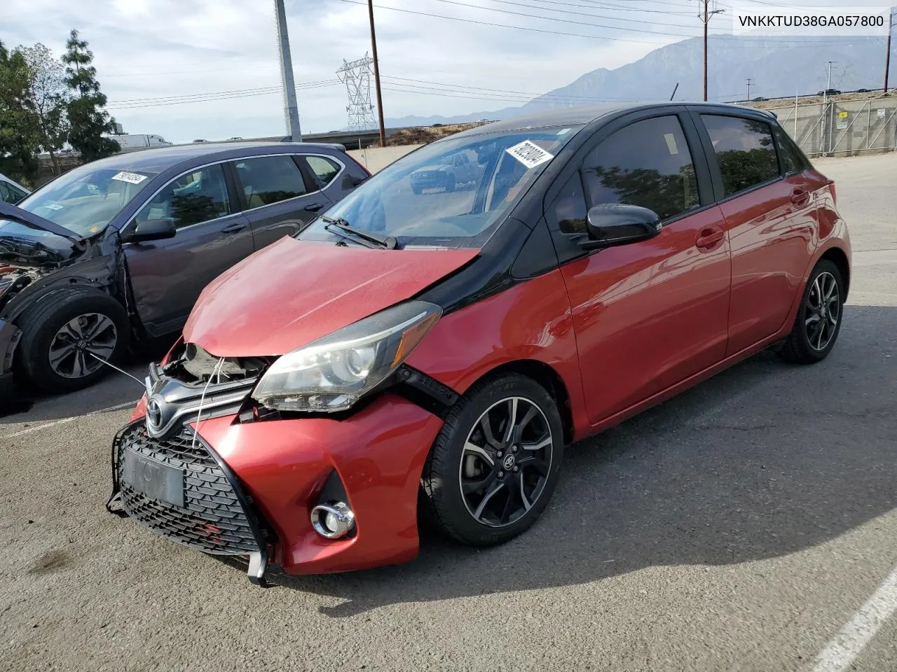 VNKKTUD38GA057800 2016 Toyota Yaris L