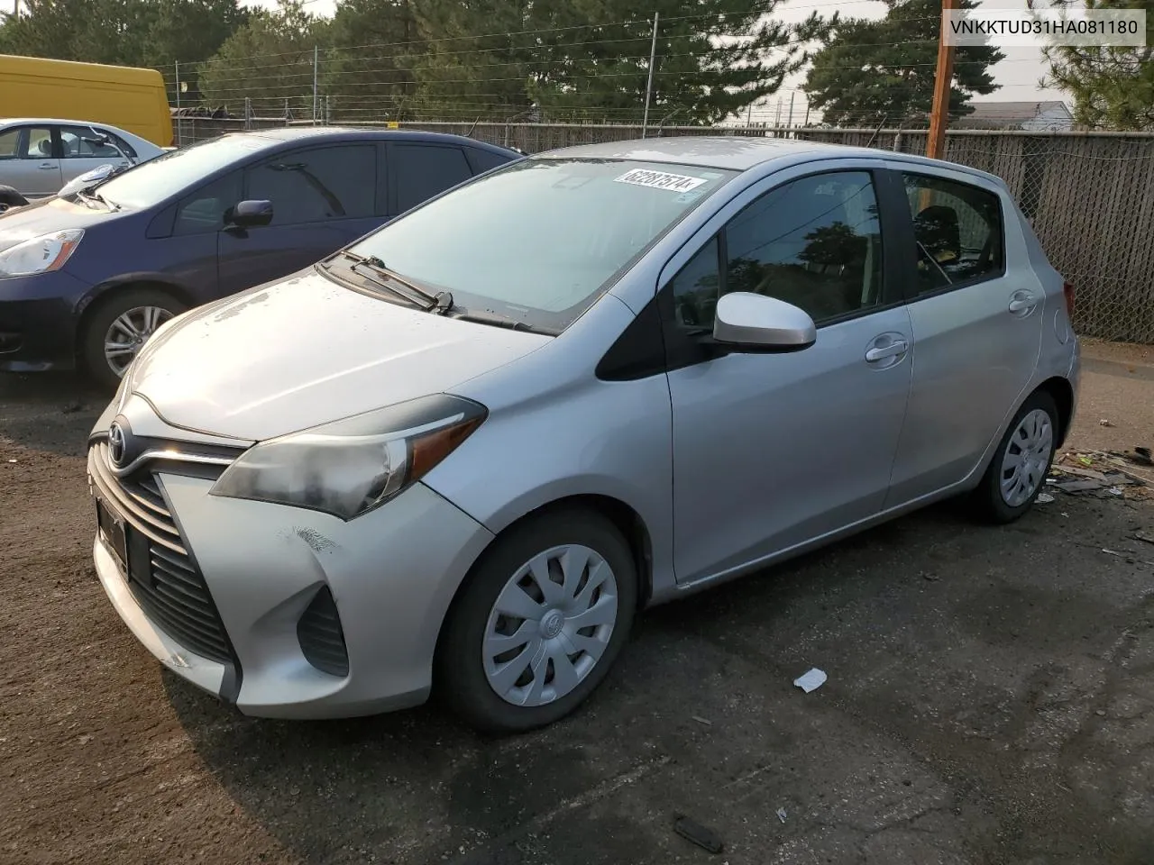 2017 Toyota Yaris L VIN: VNKKTUD31HA081180 Lot: 62287574