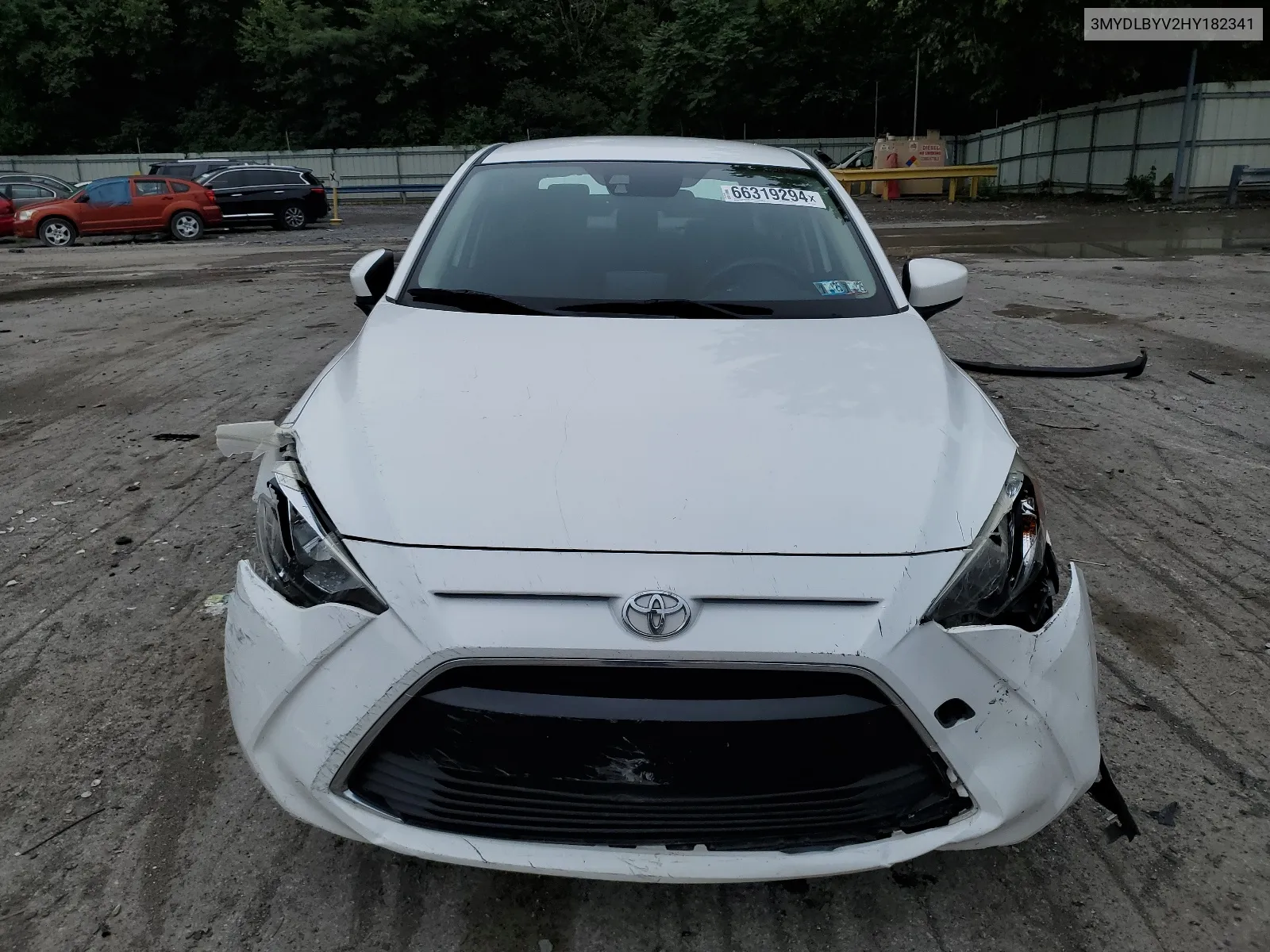 2017 Toyota Yaris Ia VIN: 3MYDLBYV2HY182341 Lot: 66319294