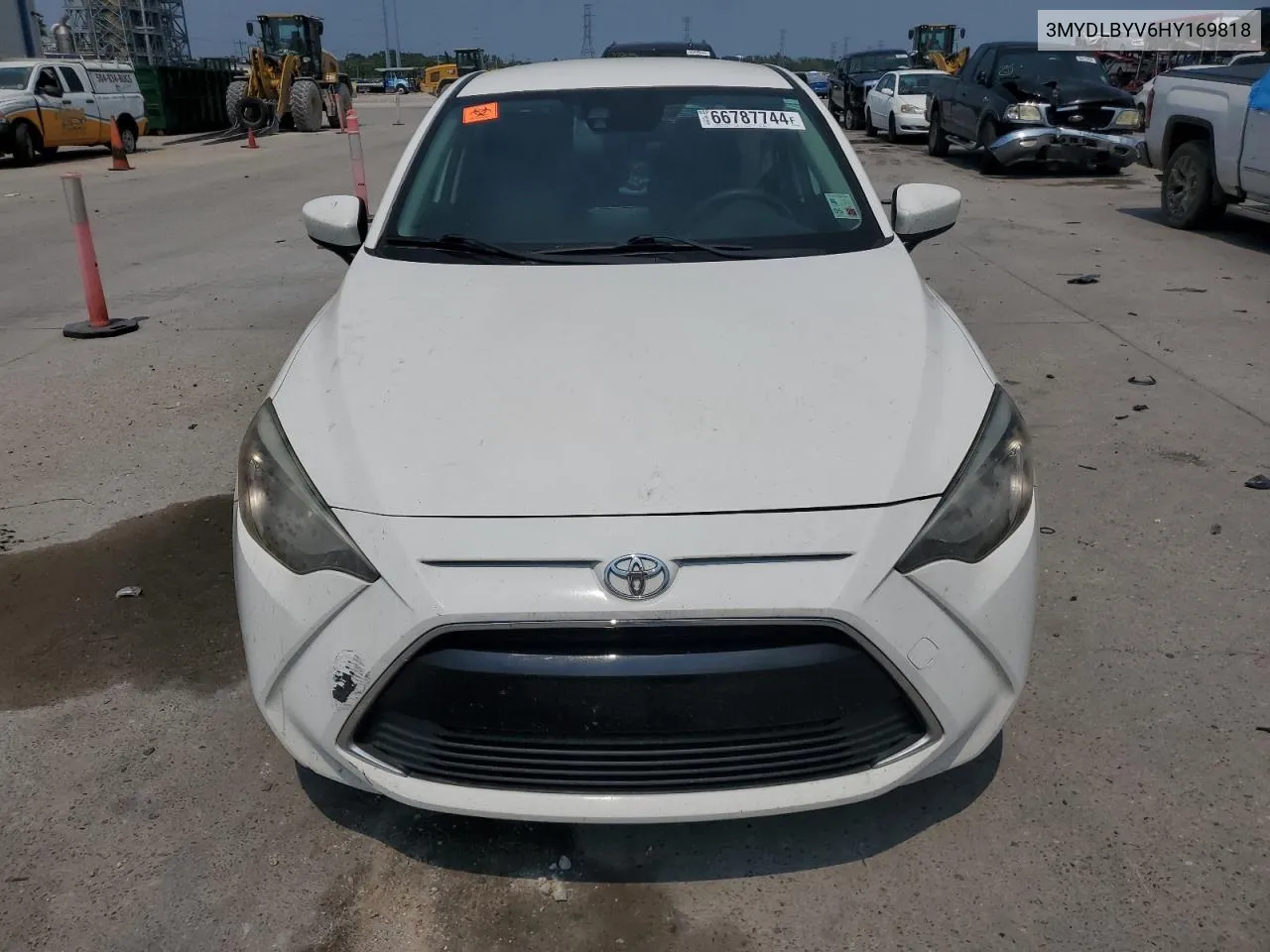 2017 Toyota Yaris Ia VIN: 3MYDLBYV6HY169818 Lot: 66787744