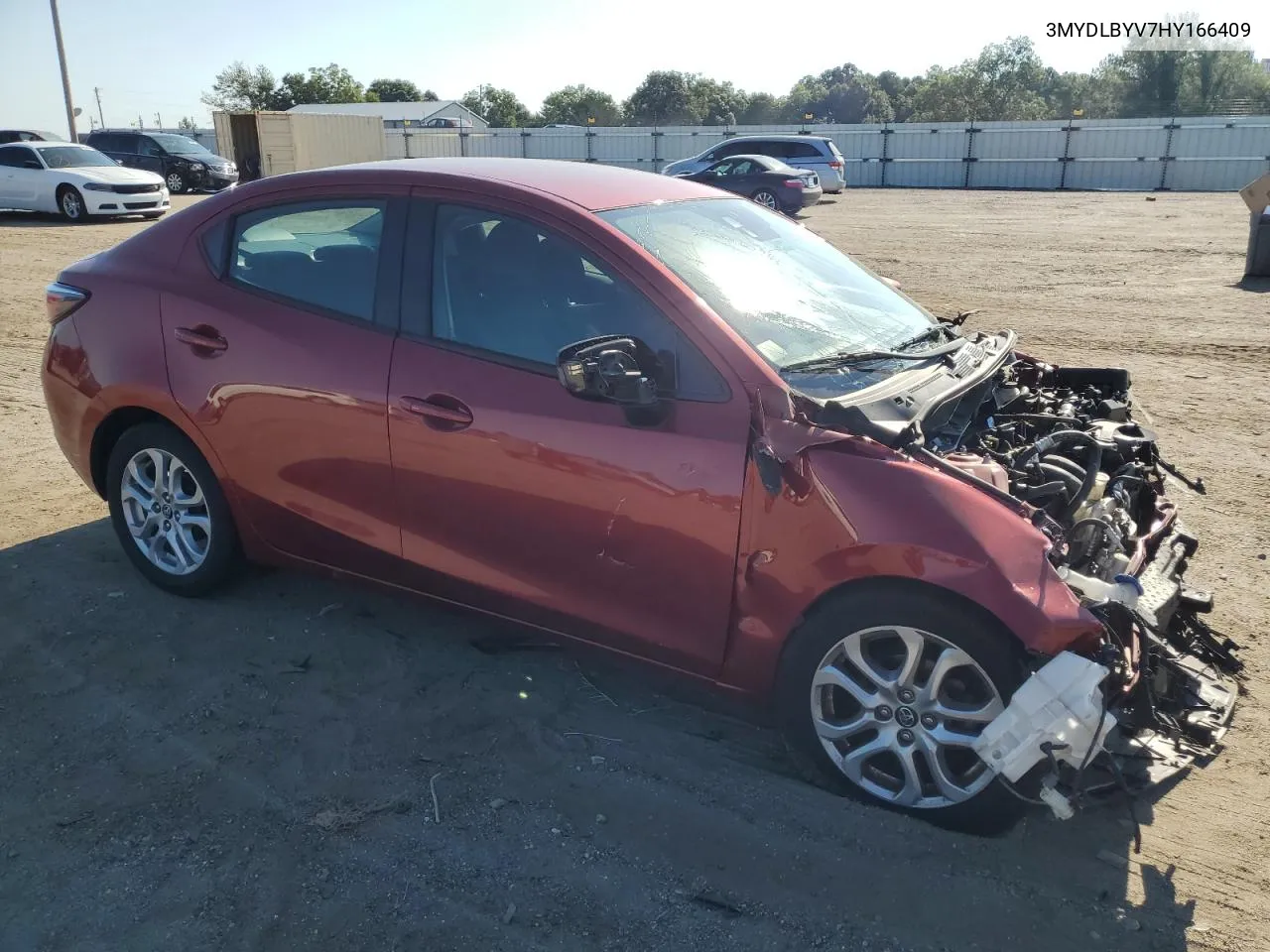 2017 Toyota Yaris Ia VIN: 3MYDLBYV7HY166409 Lot: 67212034