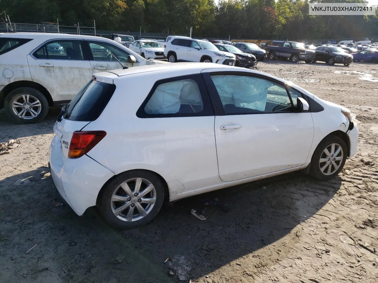 2017 Toyota Yaris L VIN: VNKJTUD3XHA072411 Lot: 69993914