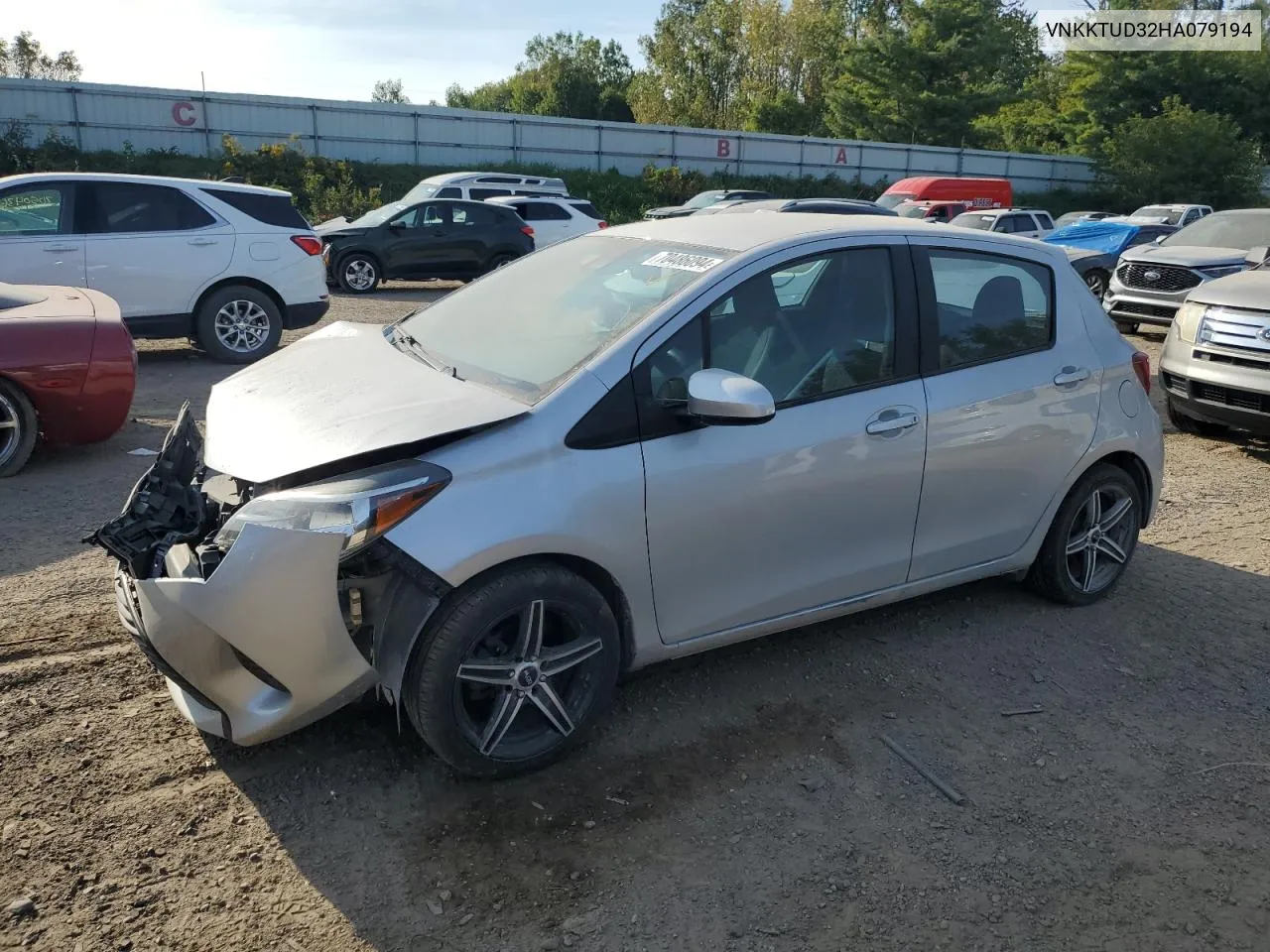 VNKKTUD32HA079194 2017 Toyota Yaris L